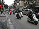 Hanoi early morning traffic